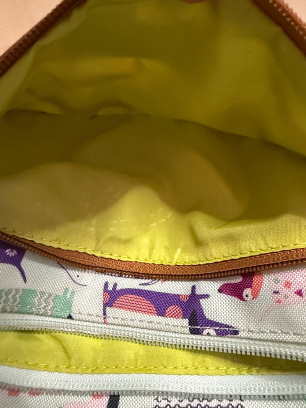 Lily Bloom Mint Crossbody Bag with Multicolor Dachshund Print - Picture 8 of 10